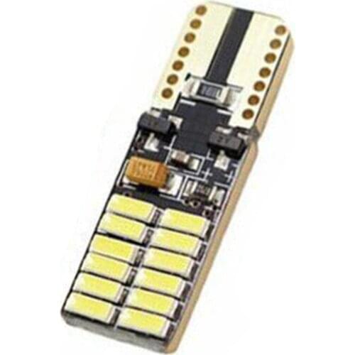 4PCS LED Light Bulb T10 White 30*10mm Error Free Professional Universal 5W