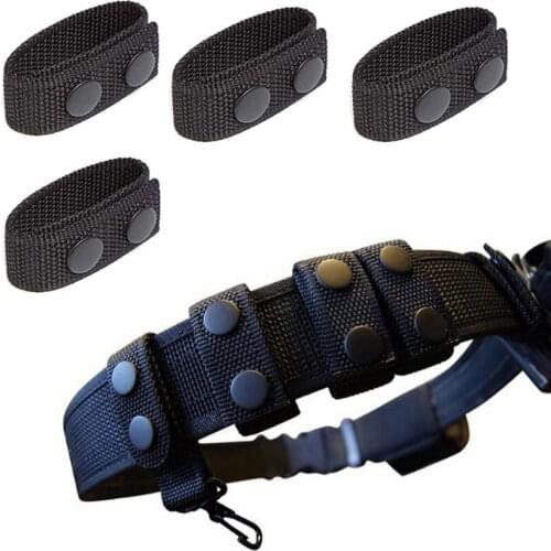 4Pcs Tactical Belt Buckle Heavy Duty Belt Keeper Portable Webbing Strap Belt Equipment Accessories For Outdoor Sports