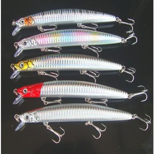 5Pcs*27g/15m Deep Saltwater Minnow Crankbait Hard Bait Tight Wobble Slow Floating Jerkbait Pesca Artifical Hard Lure