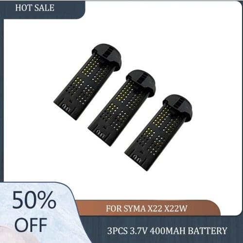BIG Promotion 3Pcs 3.7V 400mah Battery for Syma X22 X22W WIFI FPV Mini Pocket RC Drone