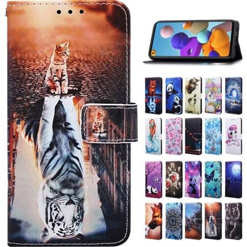 On sFor Samsung Galaxy A21S Case for Coque Samsung A21s Cover Galaxy A 21S A217F SM-A217F Fundas Flip Leather Phone Case Etui