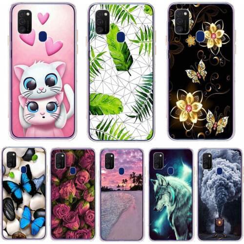 For Samsung M21 Case 6.4" Soft Silicon Tpu Cover For Samsung Galaxy M21 M 21 SM-M215 Phone Back Shell Bumper Funda