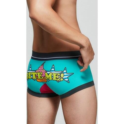 Men Boxer Shorts Printed Underwear Sexy Bugle Pouch Boxershorts Calzoncillos Hombre Panties Cueca Underpants Trunks Plus Size