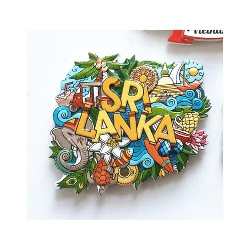 Sri Lanka Features Travel fridge stickers