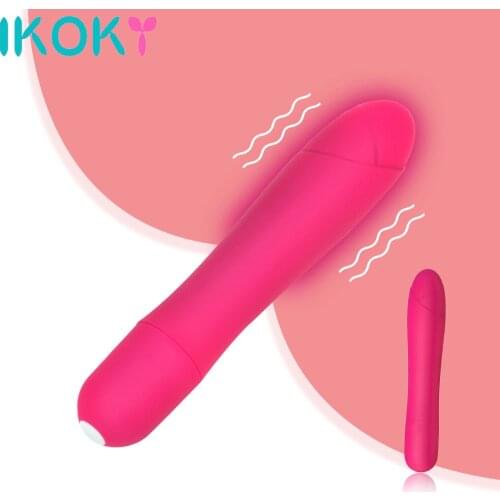 IKOKY Mini Dildo Vibrator Sex Toys for Women Av Stick Vibrator Clitoris Massager Erotic G Spot Magic Wand Vibration 5 Speed