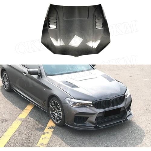 5 Series Dry Carbon Fiber Engine Bonnet for BMW G30 F90 M5 Sedan 4-Door 2017 -2020 Car FRP Hood Cover Body kit Car Styling