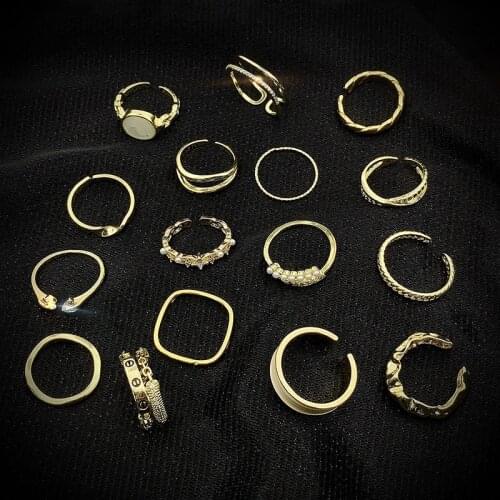 2021 Fashion Rings for Women Jewelry Sets ring gold anillos slytherin accessories wholesale korean style bagues ringen