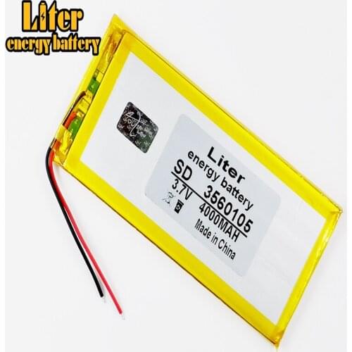 Rechargeable lithium Polymer 3.7V,3560105 audio device, portable device,4000mah battery