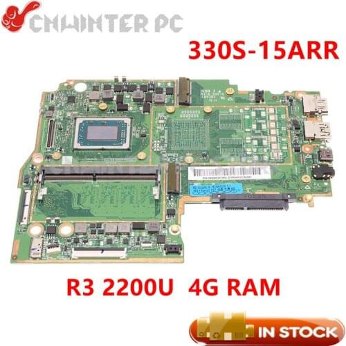 NOKOTION 5B20R27415 5B20R27410 For Lenovo Ideapad 330S-15ARR Laptop Motherboard R3 2200U CPU 4G RAM