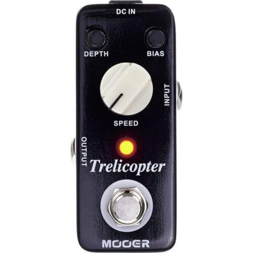 Mooer Mtr1 Trelicopter Bass Guitar Pedal Classic Optical Tremolo Guitarra Synthesizer Processor Music Effector Electric Guitars