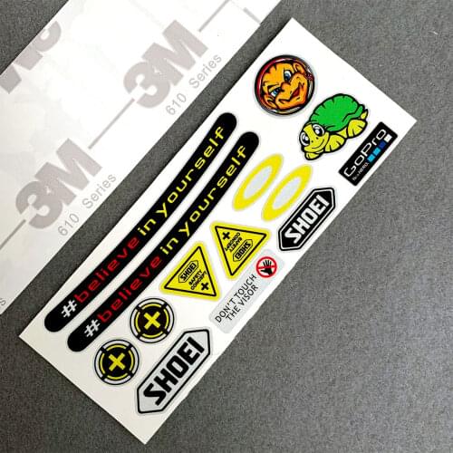 3M Refelctive Helmet Visor Decals Motorcycle Car Styling Sticker