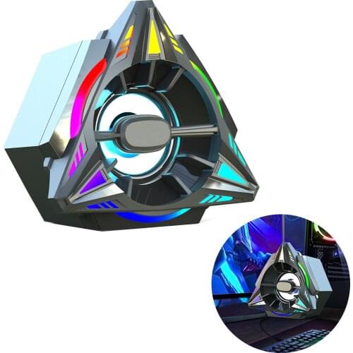 New Stereo Speaker Triangle Desktop Speaker HIFI Sound Quality Triangular Body Plug And Play Compact Size Convenient USB Powered