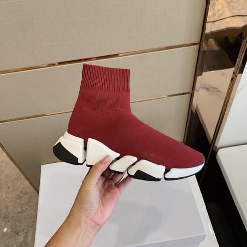 New Arrival Fashion Designer 2020 Speed Trainer Handmade Sock High Top Sneaker Light Running Woman Man Multi Color Shoes