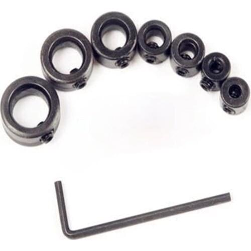 Drill bit limit ring to send small wrench drill bit positioning ring circular woodworking screw clamp drill bit adjustment acces