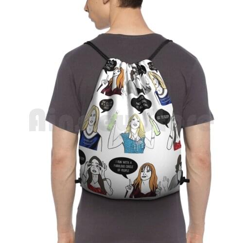 Original New Yorkers Backpack Drawstring Bag Riding Climbing Gym Bag Katsillustration Womens Rhony New York New Yorkers Real