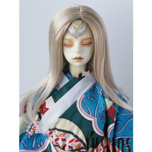 JD078 SD BJD doll wigs Size 8-9 inch 9-10inch Fashion Nature long syntheitc mohair wig doll hair doll accessories