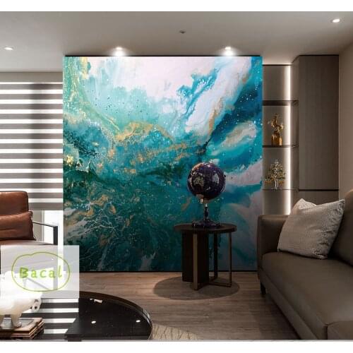 Custom Photo Wallpapers 3D Stereo Blue Texture Marble WallPaper Murals Living Room Bedroom wall paper Decor Papel De Parede 16d