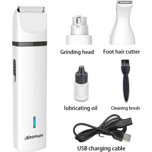 Professional Baorun N5 pet shaver dog electric hair clipper Teddy cat shaving sole hair grinding nail repair shaving foot hair