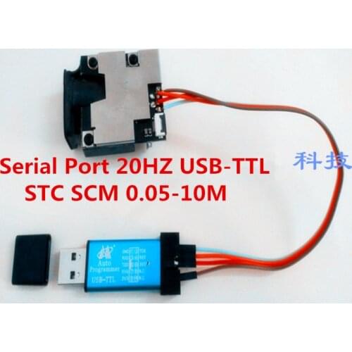 Industrial Module 620-690nm Laser High Accuracy +/-1mm Serial Port 20HZ USB-TTL STC SCM 0.05-10M laser Distance Measuring Sensor