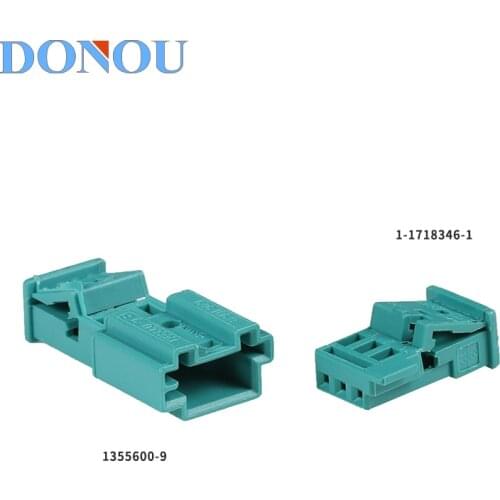 1-1718346-1 3-hole tweeter plug socket 1355600-9 BMW audio refitting harness connector
