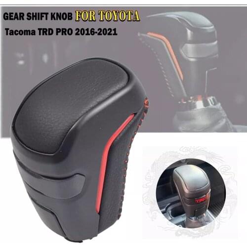 Car Automatic Gear Shift Knob For Toyota Tacoma TRD PRO 2016-2020 Leather Gear Shift Head Ball PTR57-35170