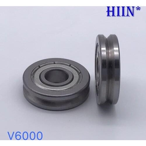 Free shipping 10PCS V6000ZZ V6000 2RS V Groove pulley ball bearings 10*30*8 mm Track guide roller bearing 10x30x8 30x10x8