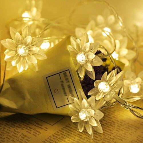 Led Light Christmas Gift Garland Fairy Lights String Cherry Blossom Garland Battery Christmas Lights New Year Decoration Navidad