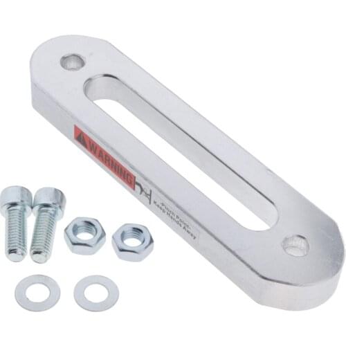 Universal 4.8" Aluminum Hawse Fairlead For Synthetic Winch Rope Cable ATV