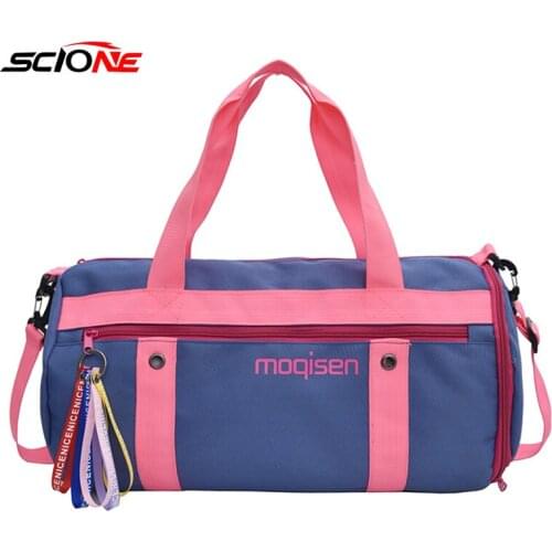 New Outdoor Sport Gym Bag Women Fitness Bags Multifunction Shoulder Crossbody Rraining Handbag Dry Wet Separation Swim Bag XA22G