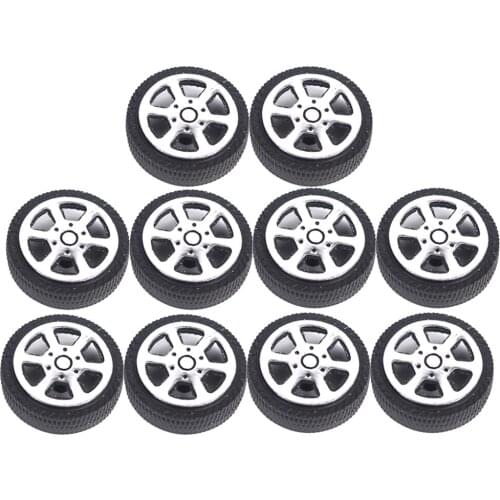 10Pcs Rubber RC Car Racing Car Tyre DIY Car Model Parts Accessories