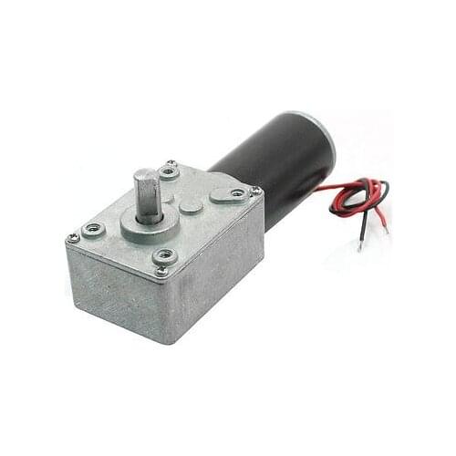 24V 7mm Shaft Reduction Ratio 8000RPM/27RPM DC Worm Geared Box Motor XWJ