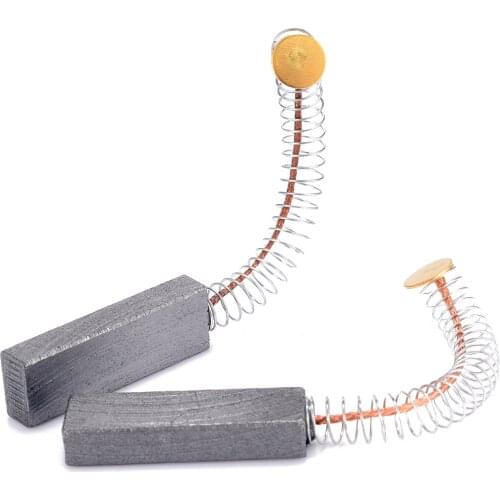 6pcs Electric Drill Motor Carbon Brushes with Spring Spare Parts Rotating Machinery Fixing Part 30*11*6mm Mayitr Power Tool