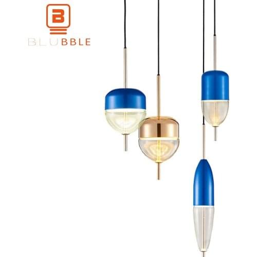 BLUBBLE Dia14*36/D12*43/D9*60cm Modern Pendant Light Originality Loft Dinning Room Pendant Lamp AC 90-260V Bedroom Hanglamp