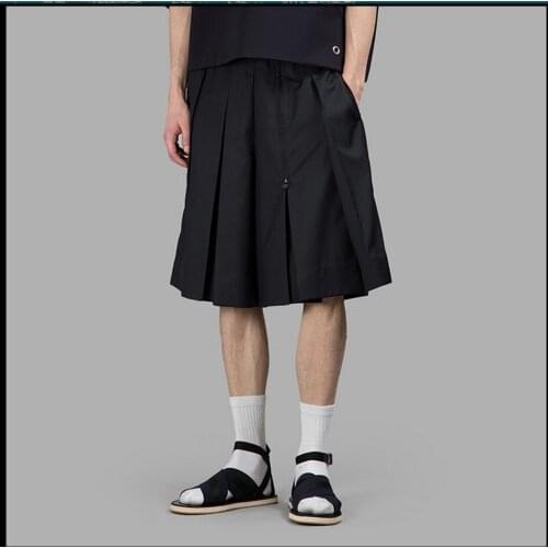 Men Pant Culottes Wide Leg Pants Catwalk Models Pants Skirt Boys Hairstylist Fashion Loose Singer Costumes 2020 Summer New 27-44