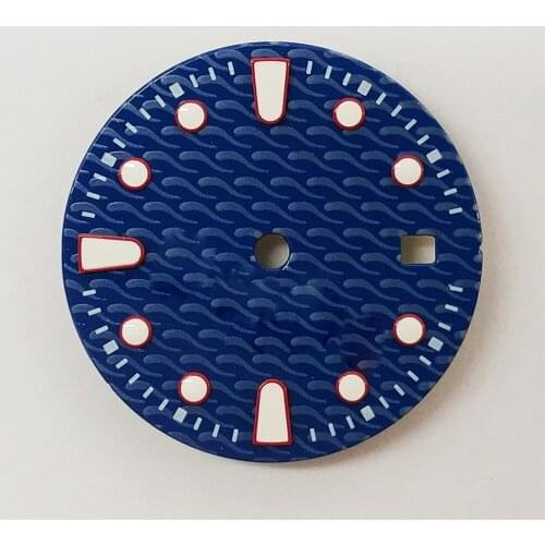 Wave Pattern Watch Dial for Swiss Movement 2824-2 2836 Japanese Movement 2815 8200 for Mingzhu Watch Accessories