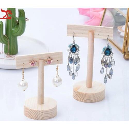 Wooden Earrings Storage Stand Household Jewelry Earrings Rack Quality Solid Wood Earrings Display Stand Original