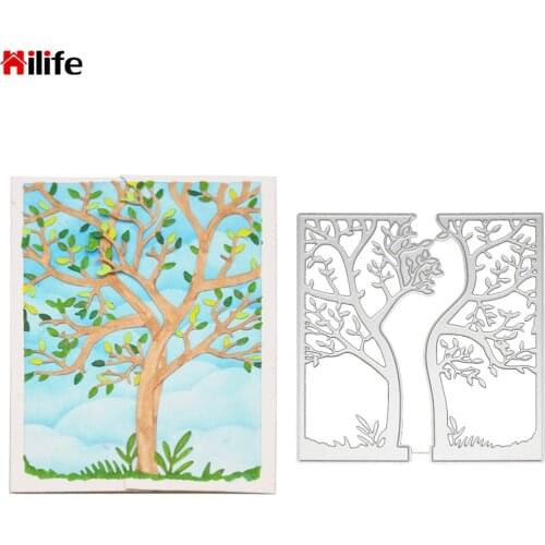 DIY Scrapbooking Stencils Tree Dies Embossing Craft Dies Cut Metal Cutting Dies Cut Die Mould and Stamps