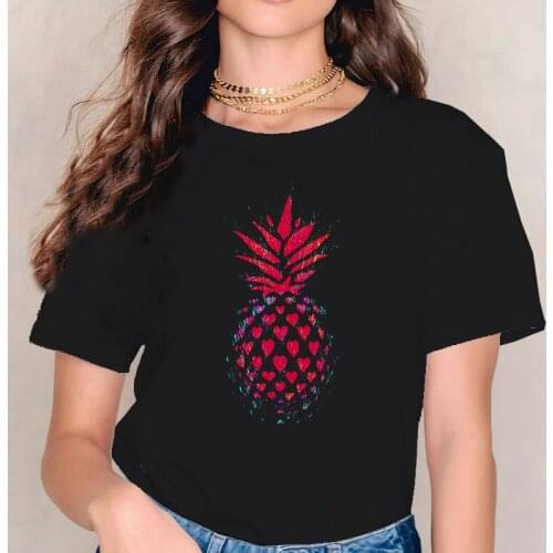 Summer Pineapple Graphic Tees Hawaii Vacation Tops Women Funny Tshirt Harajuku Graphic T Shirts Aesthetic Girls Sexy Tops