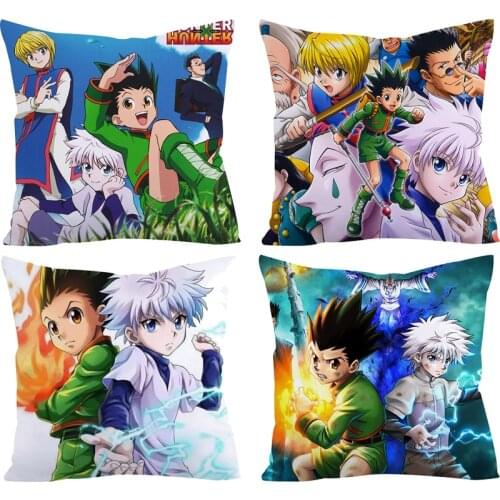 HUNTERxHUNTER Pillow Case 45cm Anime Kids Toys Bedroom Sofa Pillow Covers No Pillow Insert Decorative Home Cushion Pillowcase