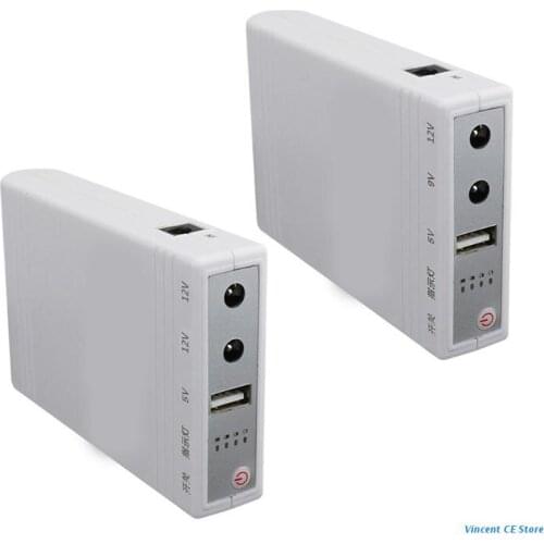 K92F Camera Router Emergency Power Bank Security Standby Power Supply with USB Cable 5/9/12V UPS Battery Backup