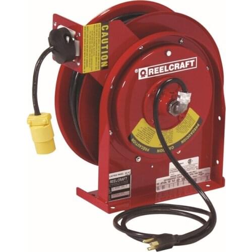 Electric Wire Reel Automatic Wire Recovering Equipment Pipe Length 15m 220v Horizontal 180 Degree Swing