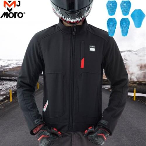 3-in-1 Motorcycle Jacket Men Spring Autumn Motocross Jacket With CE Certified Protective Moto Jacket Windproof Comfortable Coat