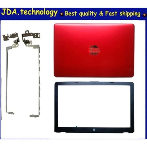 MEIARROW New for HP 15-BS 15T-BS 15-BW 15Z-BW 250 G6 255 G6 Back cover& Front bezel & Hinges,Red
