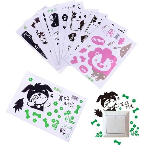 New Fashion Kitchen Light Switch Sticker Cute Cook Vinyl Wall Decal Home Decor For Kicthen Decoration Wall Stickers