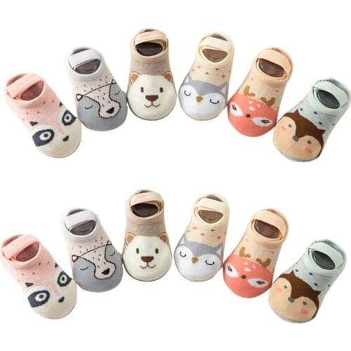 New Arrival Newborn Socks Cartoon Cotton Baby Socks No-slip Infant Cotton Socks Toddler Floor baby Socks