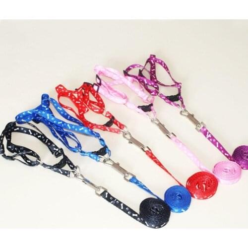 Small Dog Cat Harness Leash Adjustable Vest Collar Hauling Cable Puppy Outdoor Walking Chihuahua Yorkshire Pet Supplies