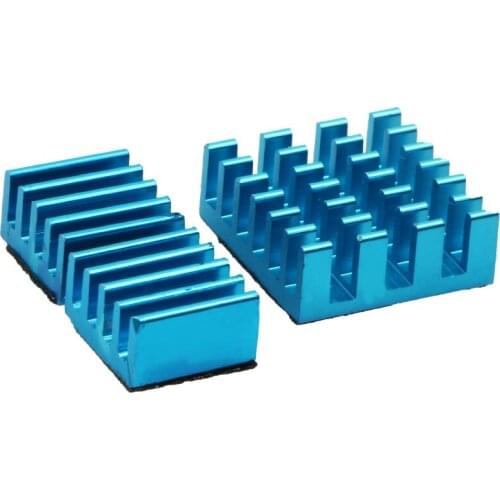 Raspberry Pi Heatsink 2pcs Set 3B+ Oxidized Blue 9*9 14*14 Electronic diy Radiator Combination