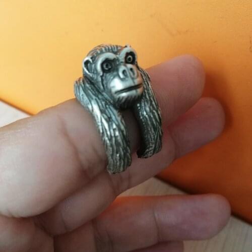 Adjustable Gorilla Ring High Quality Orangutan Jewelry free ship
