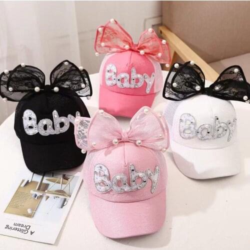 Cute bow baby boy girl hat turbans for babies newborn Bucket hat bunny hat beanie Cap for boy cotton 2-10 years old