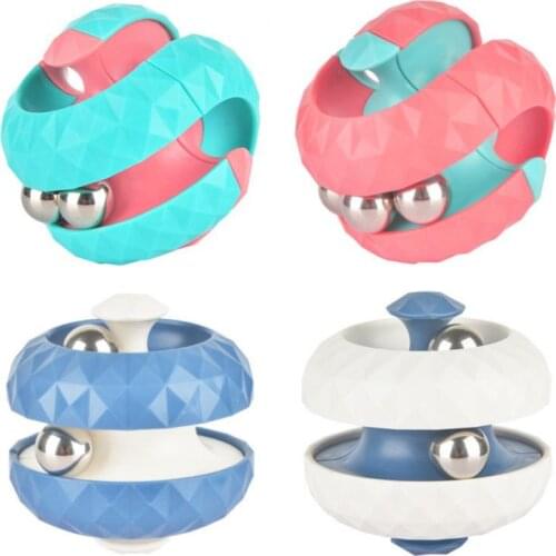 Fingertip Anti-stress Spinner Bead Office Creative Deformation Stress Relief Hand Fidget Roller Spinner Pinball Track Top Toys